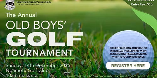 The Annual Old Boys' Golf Tournament