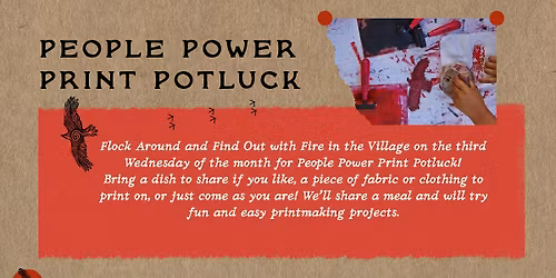 Flock around & Find Out- People Power Print Potluck