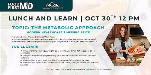 Lunch & Learn with Food First MD | October 30th at 12 PM