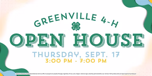 Greenville County 4-H Open House 2026