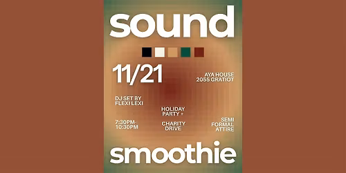 Sound Smoothie: Holiday Party + Charity Drive