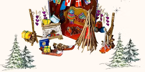 Julestue og v\u00e6rksted - klippe\/klistre