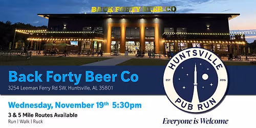 Huntsville Pub Run - Back Forty Beer Co
