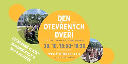 Den otev\u0159en\u00fdch dve\u0159\u00ed s doprovodn\u00fdm programem - D\u011btsk\u00e1 skupina Nitka III.