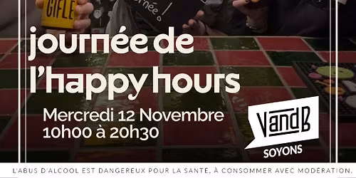 Journ\u00e9e de l\u2019Happy Hours