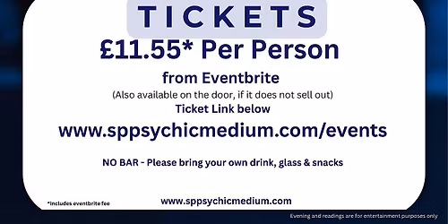 Psychic Night with Mediums  Sam Pirt & Bill Hughes  at Newport Village Hall