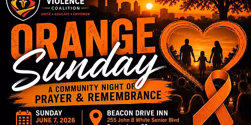 Orange Sunday : An evening of Prayer and Remembrance