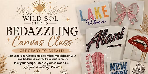Wild Sol Bedazzling Canvas Class