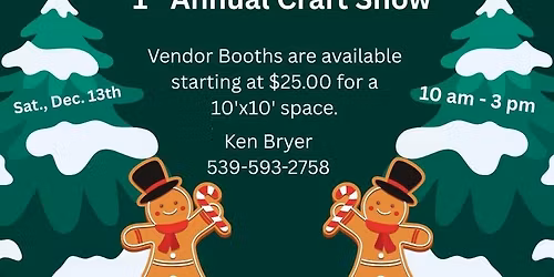 Bixby First Baptist Church 1st Annual Craft Show