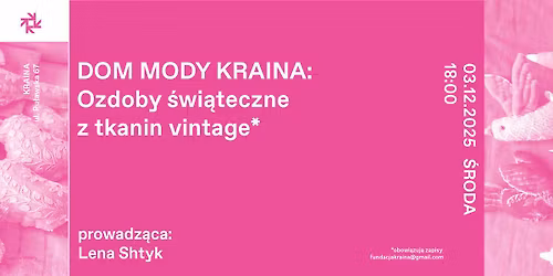 Dom Mody Kraina: Ozdoby \u015bwi\u0105teczne z tkanin vintage*