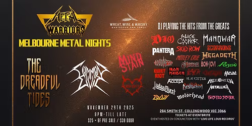 MELBOURNE METAL NIGHTS VOL 4 - Ft. The Dreadful Tides, Common Evil & more