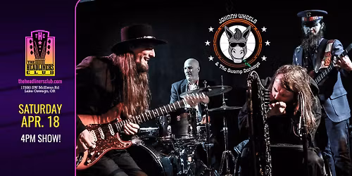 Johnny Wheels & The Swamp Donkeys at The Headliners Club - 4pm Matinee Concert