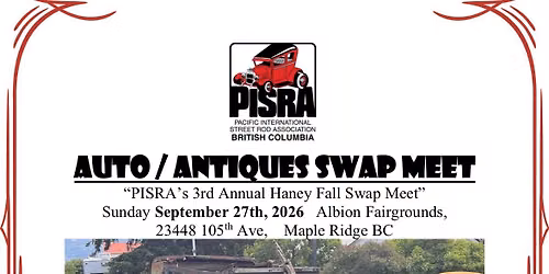 PISRA\u2019s Haney Swap Meet