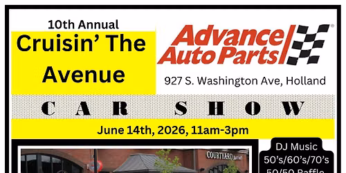 Cruisin' The Avenue Car Show 2026