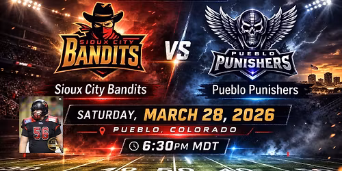 Come Cheer on William \u2013 Sioux City Bandits in Pueblo!