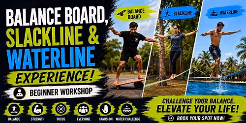 BHRAM Balance Board & Slackline\/Waterline Workshop