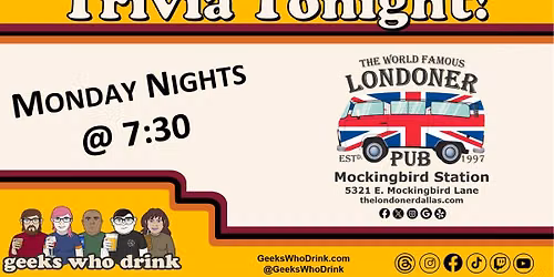 Geeks Who Drink @ Londoner Pub -- Dallas