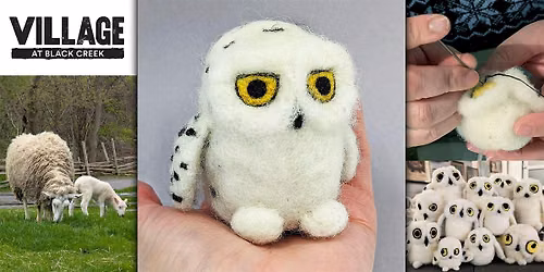 Needle Felt a Snowy Owl Ornament Workshop