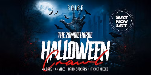 Zombie Horde Halloween Pub Crawl Boise 2025