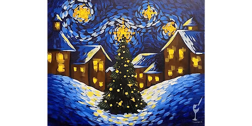 Van Gogh's Town Square - Paint and Sip in Austin | Classpop!\u2122