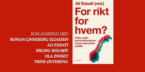 Boklansering: For rikt for hvem? 