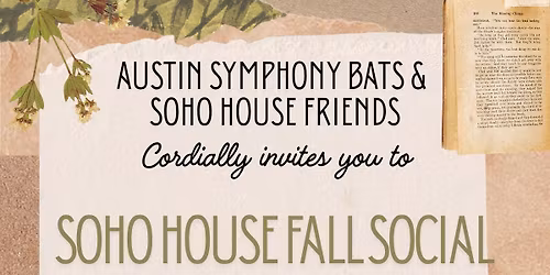 BATS SoHo House Fall Social! 