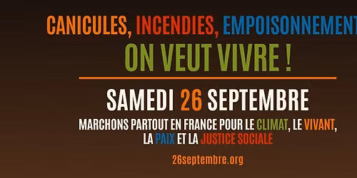 Metz marche pour le climat, le vivant, la paix et la justice sociale le 26.09 !!