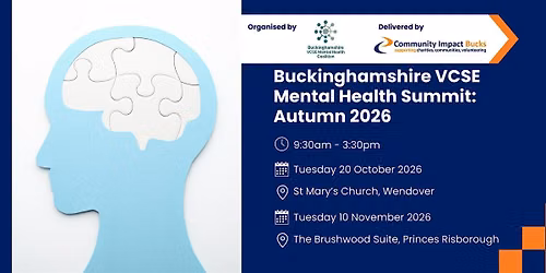 Buckinghamshire VCSE Mental Health Summit Autumn 2026: Day 2