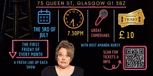 GLASGOW COMEDY CLUB DOONSTAIRS AT MAXS