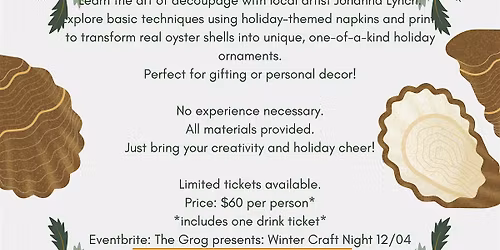 The Grog presents: Winter Craft Night 12\/04