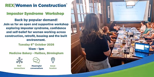 REX Women in Construction | Impostor Syndrome Workshop | Birmingham