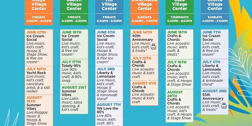 Summer Sounds Series at Columbia Village Centers