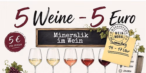 5 Weine - 5 Euro: Mineralik im Wein