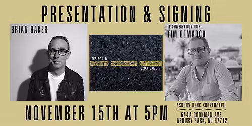 Presentation & Signing: The Road by Brian Baker