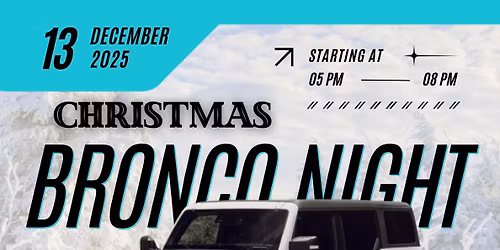 Bronco Night - Christmas Themed 