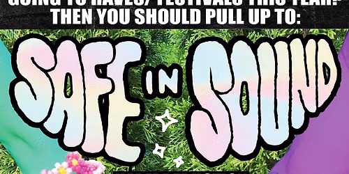 SAFE IN SOUND \/\/ *FREE* Harm Reduction & O.D. Response Training Drop-In