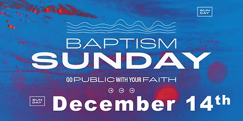Baptism Sunday