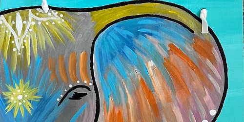 India Elephant Painting 