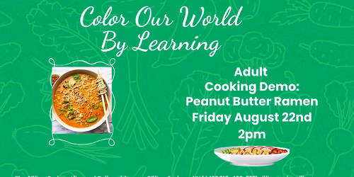 Adult Cooking Demo: Peanut Butter Ramen
