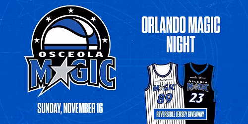 Osceola Magic - Orlando Magic Night + Reversible Jersey Giveaway!