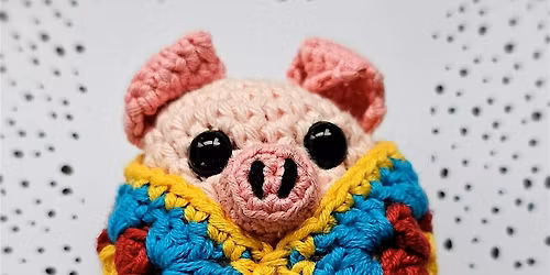 Christmas Pig in Blanket Crochet Workshop  (6 week course) Monday