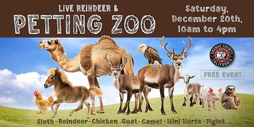 Live Reindeer & Petting Zoo