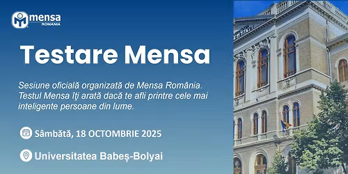 Testare Mensa Romania Cluj-Napoca