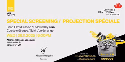 Vancouver - Alliance Fran\u00e7aise Vancouver  -  Courts m\u00e9trages - Short Films
