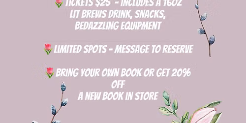 Lit Brews Summer Book Bedazzling