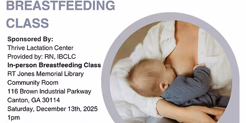 Free In Person Prenatal Breastfeeding Class