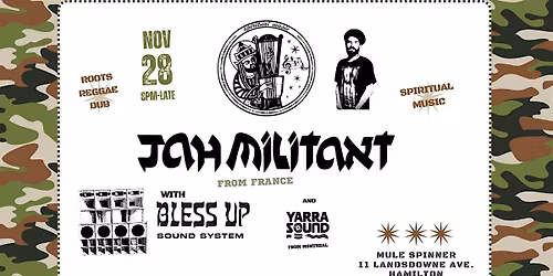 Jah Militant with Bless Up Sound System and Yarra Sound