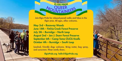 Elgin Pride Hikes: Queer Mountaineers @ John J. Duerr Forest Preserve