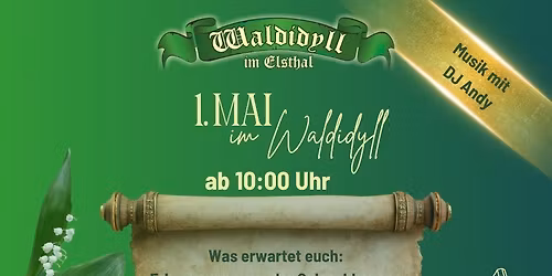 Maifeier im Biergarten