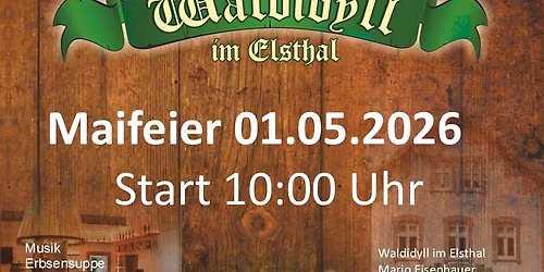 Maifeier im Biergarten